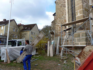 Kirchenrenovierung 2010 / 2011 (Foto: Karl-Franz Thiede)